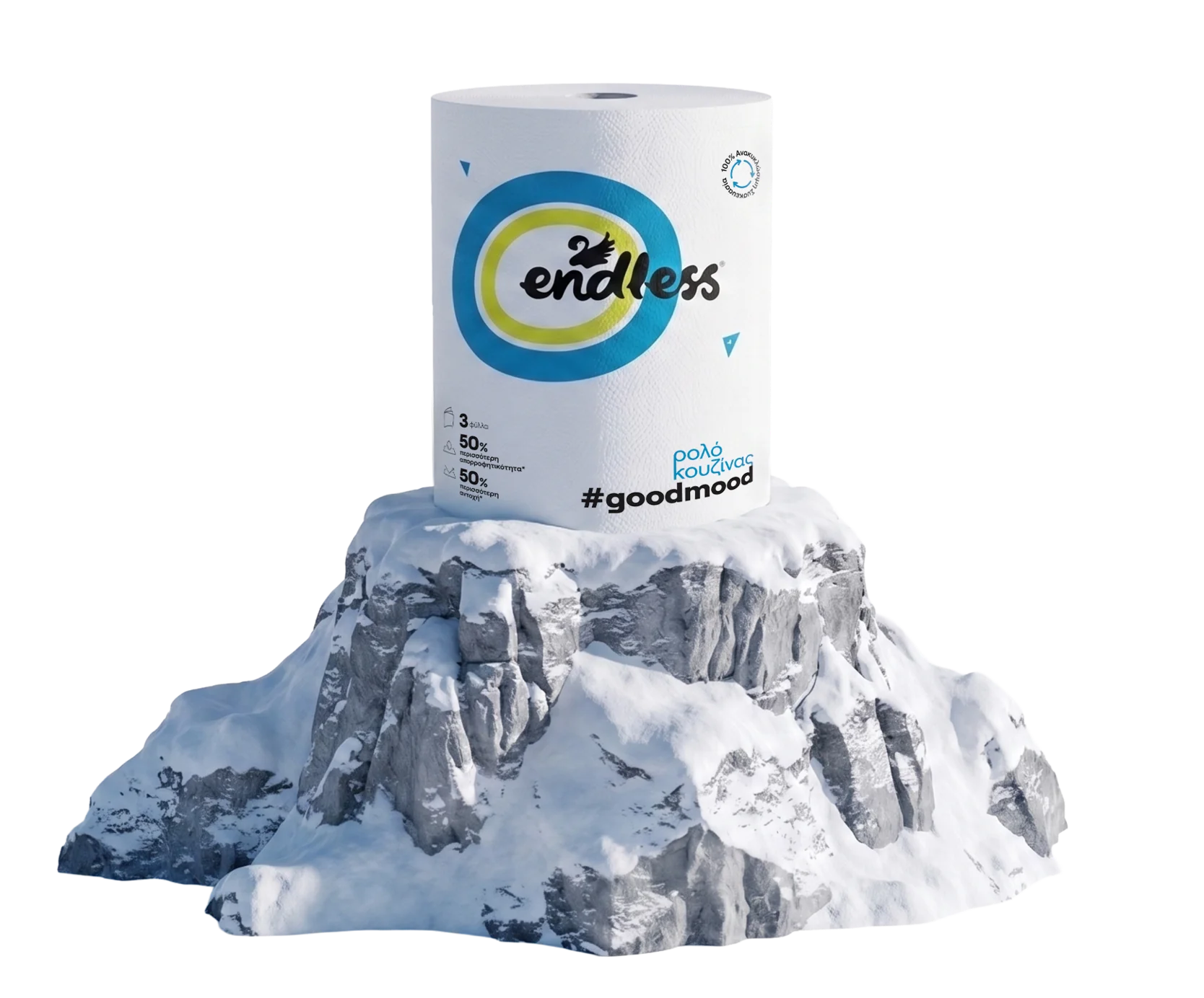 Χαρτί Κουζίνας Endless #goodmood 3φυλλο 580g