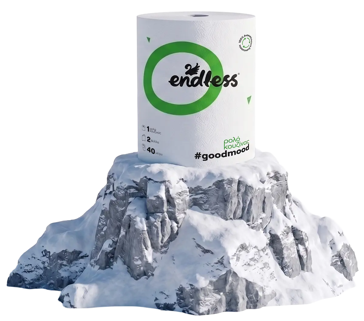 Χαρτί Κουζίνας Endless #goodmood 2φυλλο 385g